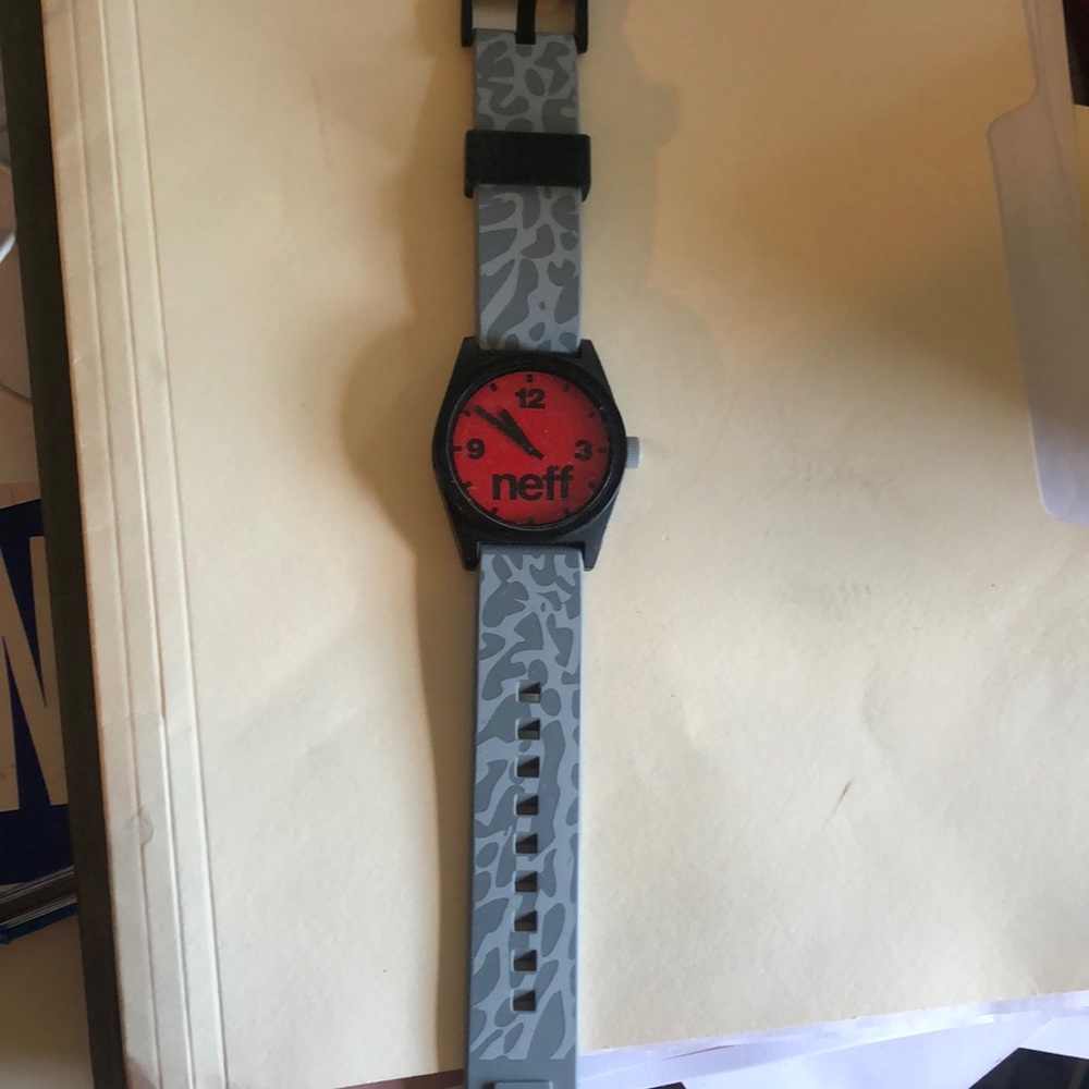 Neff Watch- Black and Red Analog